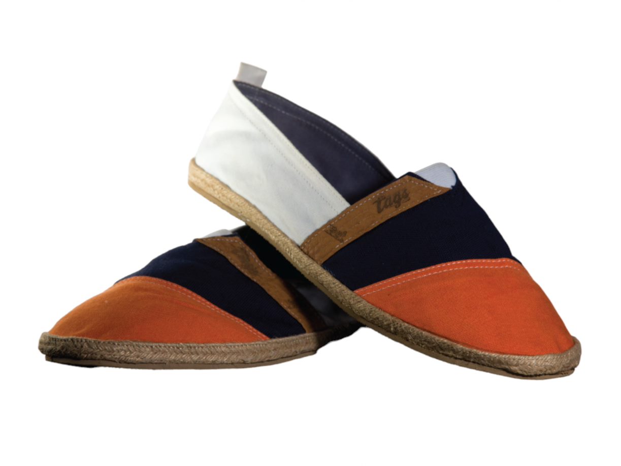 Espadrilles NARANJA & MARINO&  BLANCO